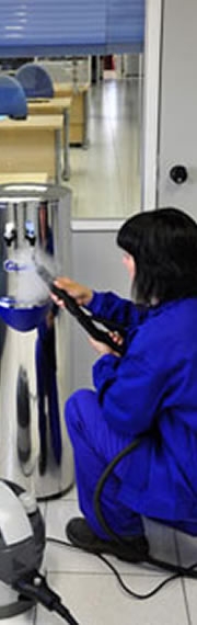 Higienización y mantenimiento de las fuentes y dispensadores de agua. Consulte con nuestro servicio técnico especializado.