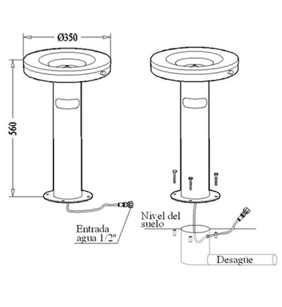 ▷ Fontaine à eau froide avec réservoir - Jocca